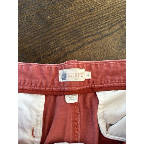 J. Crew Shorts Mens 36 Red Chino Pockets Casual Preppy - Picture 4 of 6